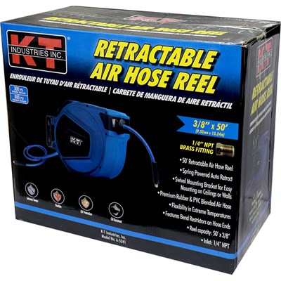 KT Industries 50-foot Retractable Hose Reel