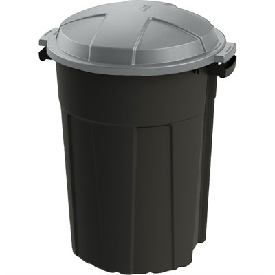 32 Gallon Black Plastic Trashcan