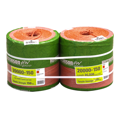 Hutchison Western Tama Double Ball Heavy Duty Rust Round Baler Twine, 150 lbs, 20000 ft