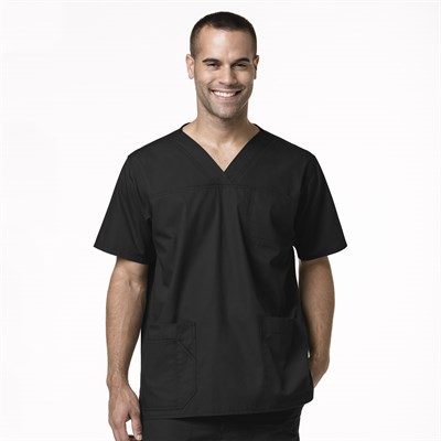 Carhartt Men's Ripstop Multi-Pocket Scrub Top - L,Black