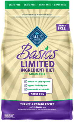 Blue Buffalo Basics Adult Turkey and Potato Recipe, 4 lbs