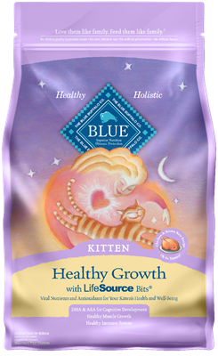 Blue Buffalo Blue Healthy Growth Kitten Chicken and Brown Rice Recipe, 3 lbs