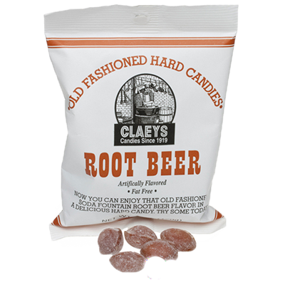 Claey's Candy Old Fashioned Hard Candies, Root Beer, 6 oz