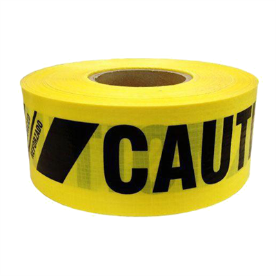 Presco Yellow Caution Barricade Tape, 3 in x 1000 ft