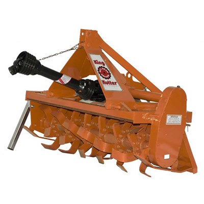 King Kutter 4-ft Gear Drive Tiller - Orange