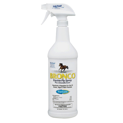 Farnam Bronco Equine Fly Spray plus Citronella Scent, 1 qt