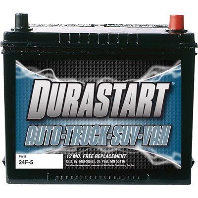 Durastart 525 CCA Auto/Truck/SUV/Van Battery, 24F-5